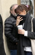 AUBREY PLAZA Arrives for Her Matinee Performance of Danny and the Deep Blue Sea in New York 12/30/2023