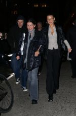 BELLA HADID Leaves Zero Bond with Friends in New York 12/21/2023