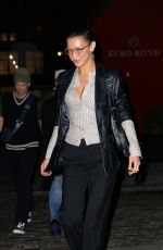 BELLA HADID Leaves Zero Bond with Friends in New York 12/21/2023