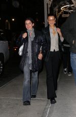 BELLA HADID Leaves Zero Bond with Friends in New York 12/21/2023
