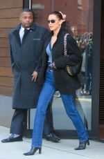 BELLA HADID Out and About in New York 12/19/2023
