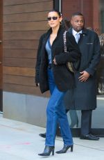 BELLA HADID Out and About in New York 12/19/2023