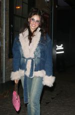 BETHANNIE HARE Arrives at 93 Feet East Y2K Themed Birthday Party in London 12/15/2023