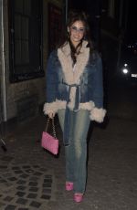 BETHANNIE HARE Arrives at 93 Feet East Y2K Themed Birthday Party in London 12/15/2023