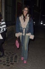 BETHANNIE HARE Arrives at 93 Feet East Y2K Themed Birthday Party in London 12/15/2023