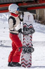 BETHENNY FRANKEL at Solo Snowboarding Session in Aspen 12/23/2023