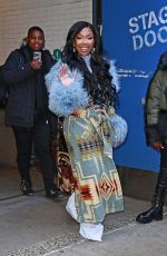 BRANDY Leaves Good Morning America Show in New York 12/22/2023