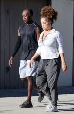 BRIGID COULTER and Don Cheadle Out for Morning Walk in Los Angeles 12/16/2023
