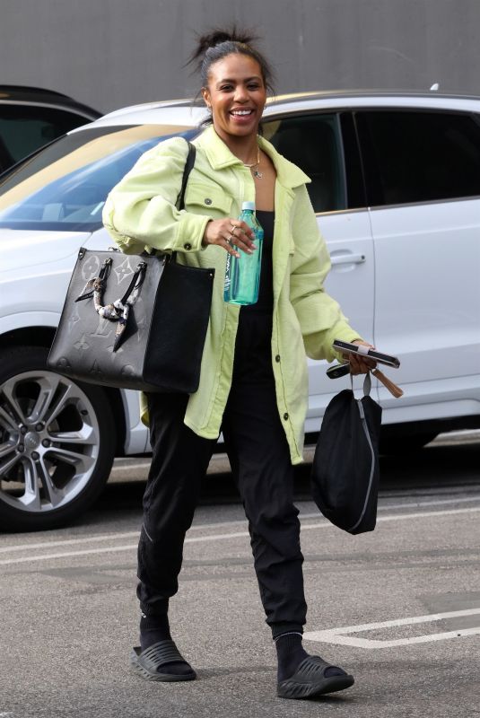 BRITT STEWART Arrives at at Dancing With The Stars Rehersal in Los Angeles 11/29/2023
