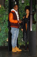 BRITTANY BELL Leaves Catch Steak in West Hollywood 12/28/2023
