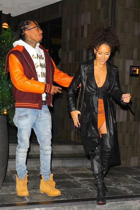 BRITTANY BELL Leaves Catch Steak in West Hollywood 12/28/2023