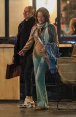 BROOKE BURKE on a Dinner Date at Zinque in Malibu 12/30/2023