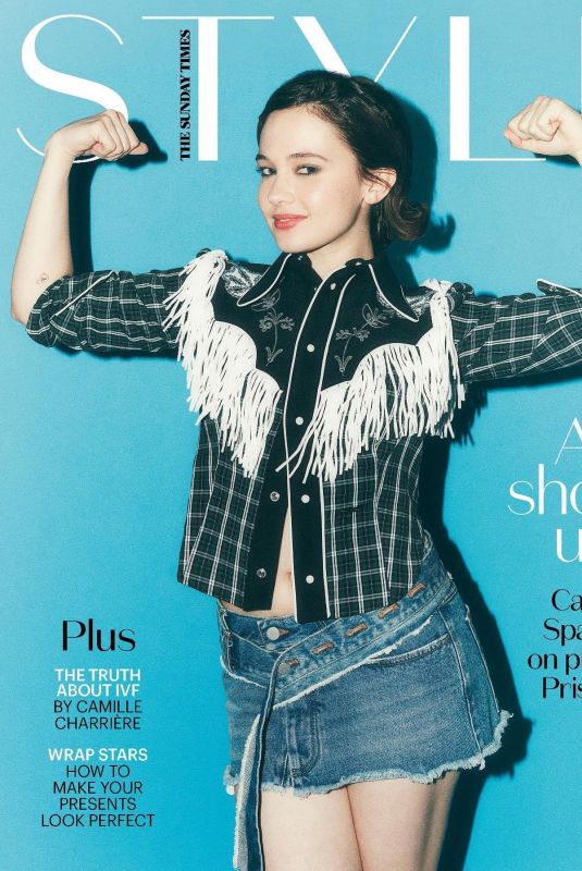 CAILEE SPAENY on the COver of The Sunday Times Style, December 2023