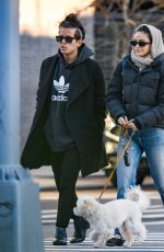 CAMILA MENDES and Rudy Mancuso Out with Their Dog in New York 12/29/2023