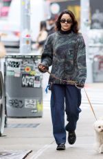 CAMILA MENDES Out with Her Dog in New York 12/28/2023