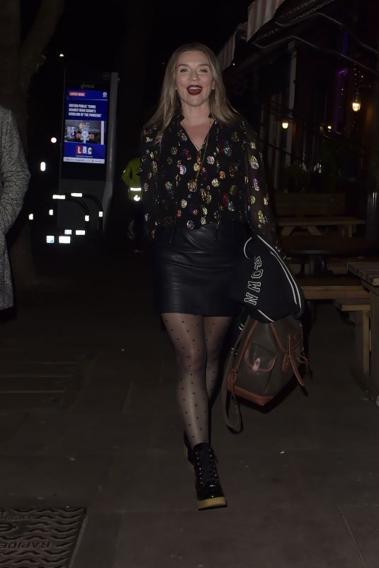 CANDICE BROWN Arrives at Children with Cancer Christmas Quiz in London 12/11/2023