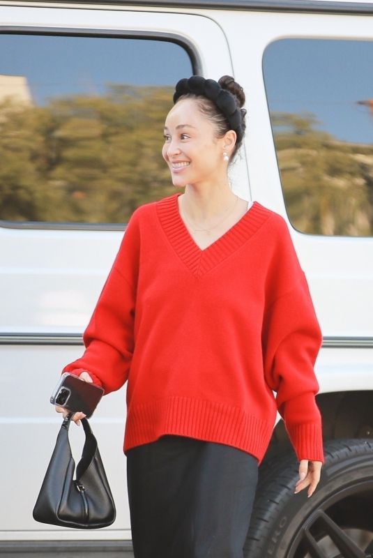 CARA SANTANA Arrives at San Vicente Bungalows in Los Angeles 12/06/2023