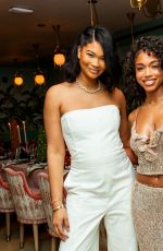 CHANEL IMAN at Lori Harvey Hosts Yevrah Swim Art Basel Brunch at Casadonna in Miami 12/08/2023