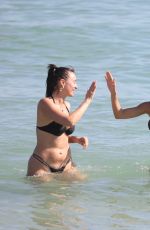 CHANTEL JEFFRIES and YESLUZ in Bikinis at a Beach in Miami 12/27/2023