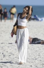 CHANTEL JEFFRIES Enjoying a Serene Beach Day in Miami 12/26/2023