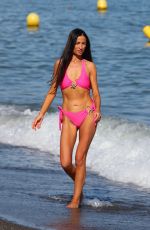 CHANTELLE HOUGHTON in Bikini at a Beach in Marbella 12/12/2023
