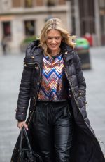 CHARLOTTE HAWKINS Leaves Global Studios Heart Breakfast Show in London 12/13/2023