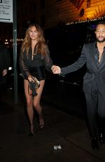 CHRISSY TEIGEN and John Legend Arrives at The Polo Bar in New York 12/28/2023
