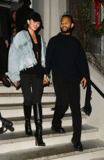 CHRISSY TEIGEN and John Legend on a Dinner Date at Bondst Japanese Testaurant in New York 12/29/2023