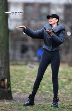 CHRISSY TEIGEN at Washington Square Park in New York 12/28/2023
