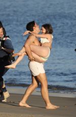 CIARA BRAVO in Bikini on the Set of an Upcoming Project on the Beach in Malibu 12/11/2023