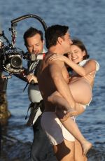 CIARA BRAVO in Bikini on the Set of an Upcoming Project on the Beach in Malibu 12/11/2023