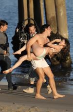CIARA BRAVO in Bikini on the Set of an Upcoming Project on the Beach in Malibu 12/11/2023