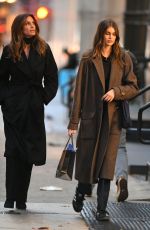 CINDY CRAWFORD and KAIA GERBER Out Shopping in New York  12/12/2023