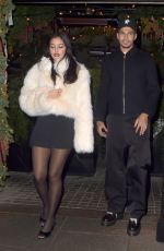 CINDY KIMBERLY Arrives at Chiltern Firehouse in London 12/16/2023