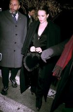 CLAIRE FOY Arrives at Tonight Night Show Starring Jimmy Fallon in New York 12/14/2023