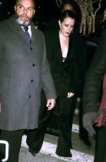 CLAIRE FOY Arrives at Tonight Night Show Starring Jimmy Fallon in New York 12/14/2023