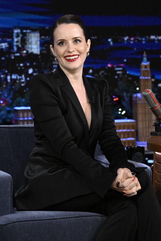 CLAIRE FOY at Tonight Show Starring Jimmy Fallon in New York 12/14/2023