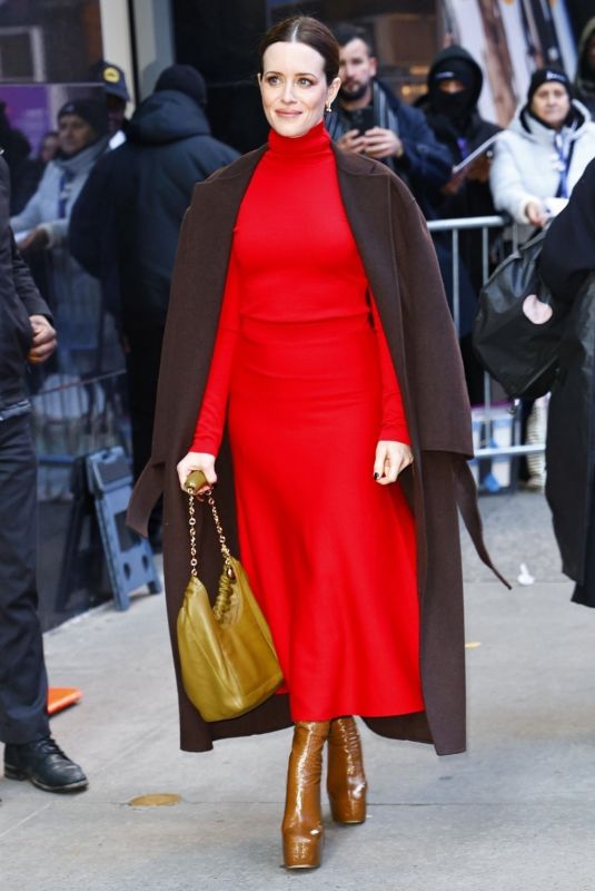 CLAIRE FOY Out and About in New York 12/13/2023