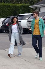 CLAUDIA DOUMIT and Jack Quaid on a Lunch Date at Field and Fort in Santa Barbara 12/26/2023