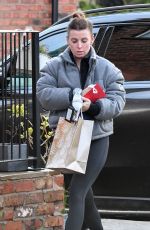 COLEEN ROONEY Carrying Gifts for Her Trainer at Cheshire Gym 12/08/2023