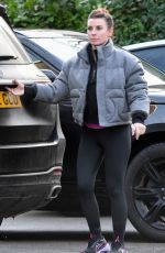 COLEEN ROONEY Carrying Gifts for Her Trainer at Cheshire Gym 12/08/2023
