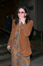 COURTENEY COX Out for Dinner with a Friend at Baltaire Restaurant in Los Angeles 12/11/2023