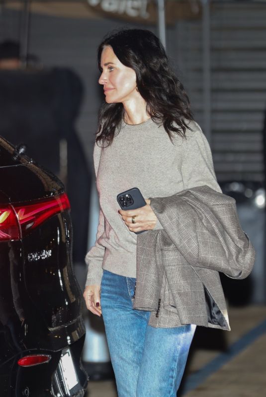COURTENEY COX Out for Dinner with Friends at Nobu in Malibu 12/20/2023