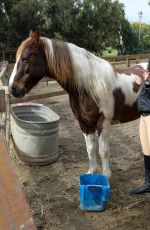CRYSTAL HOANG Preps for Her New Show Cowboy Dreamland in Malibu 12/29/2023