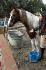 CRYSTAL HOANG Preps for Her New Show Cowboy Dreamland in Malibu 12/29/2023