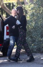 DAKOTA JOHNSON Leaves a Friends House in Malibu 12/16/2023