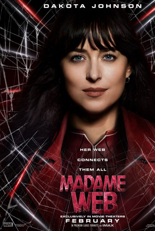 DAKOTA JOHNSON - Madame Web Poste and Trailer 2024