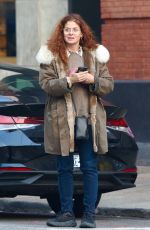 DEBRA MESSING Hailing a Cab in New York 12/26/2023