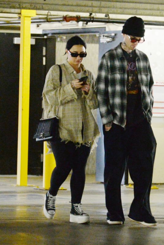 DEMI LOVATO and Jutes Out Shopping in West Hollywood 12/24/2023