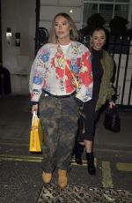 DEMI SIMS and MEGAN BARTON HANSON Leaves Lanagans Brasserie in London 11/30/2023